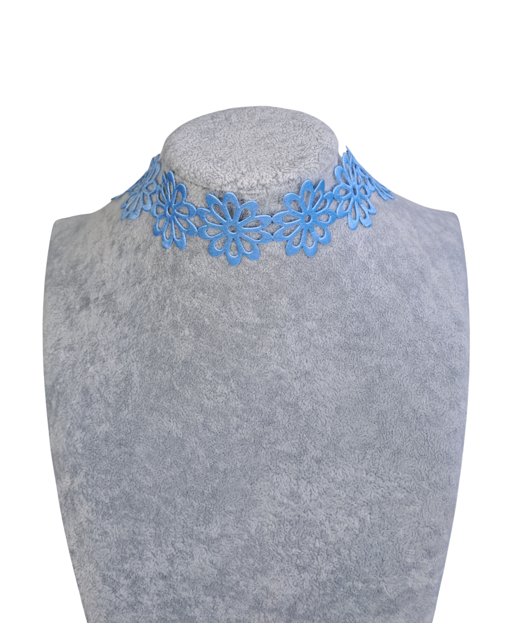 Blue Flower Choker