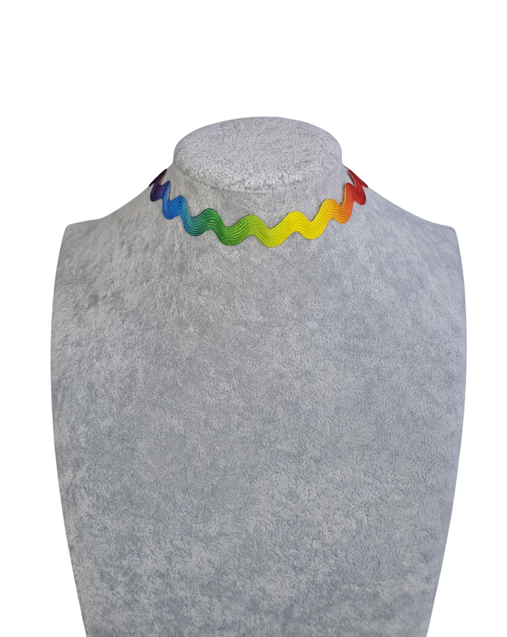 Rainbow colored Zigzag Choker