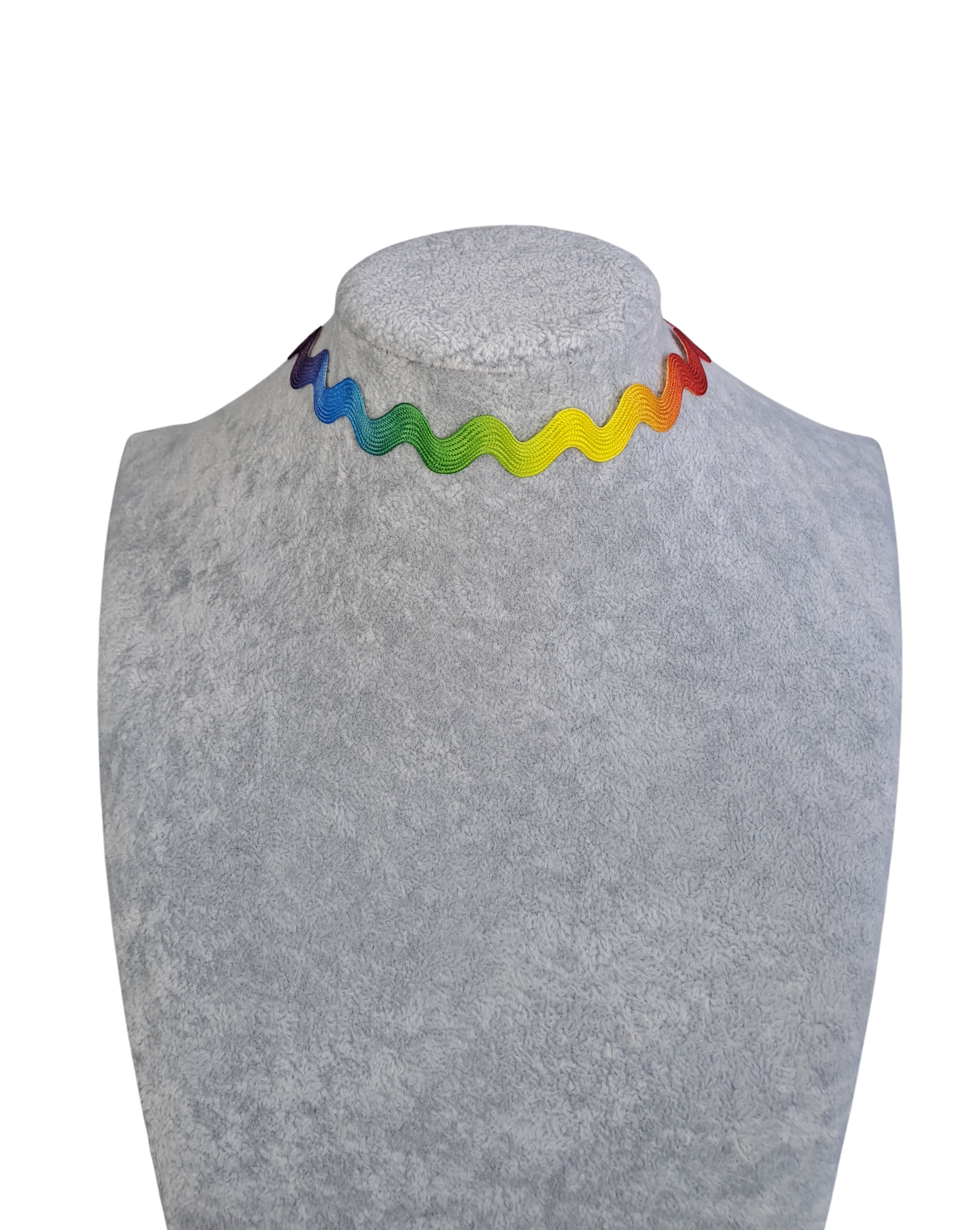 Rainbow colored Zigzag Choker
