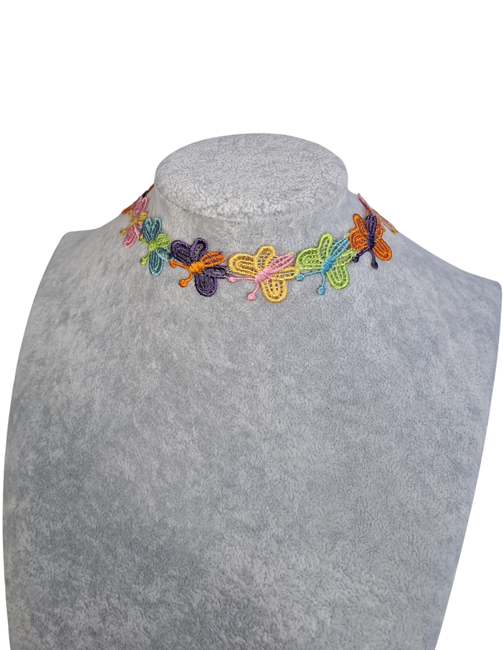 Multicolored Butterflies Choker