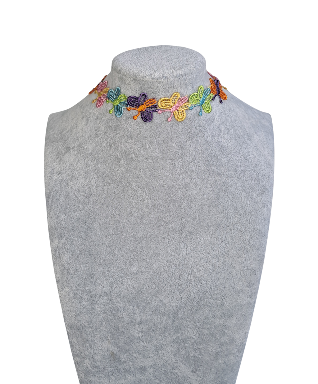 Multicolored Butterflies Choker
