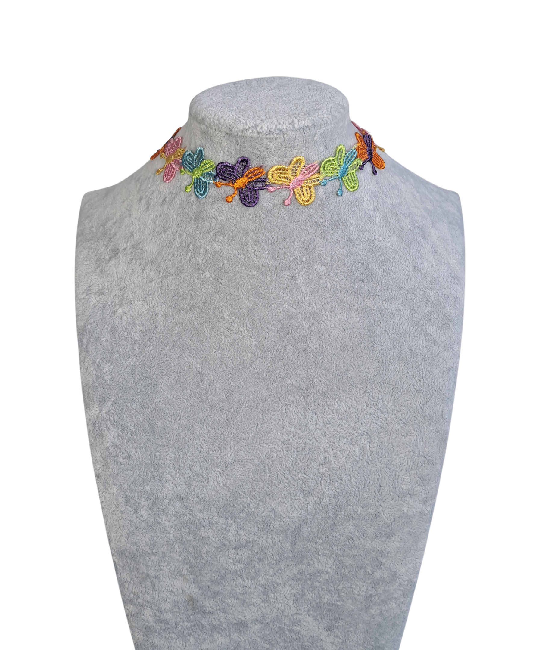 Multicolored Butterflies Choker