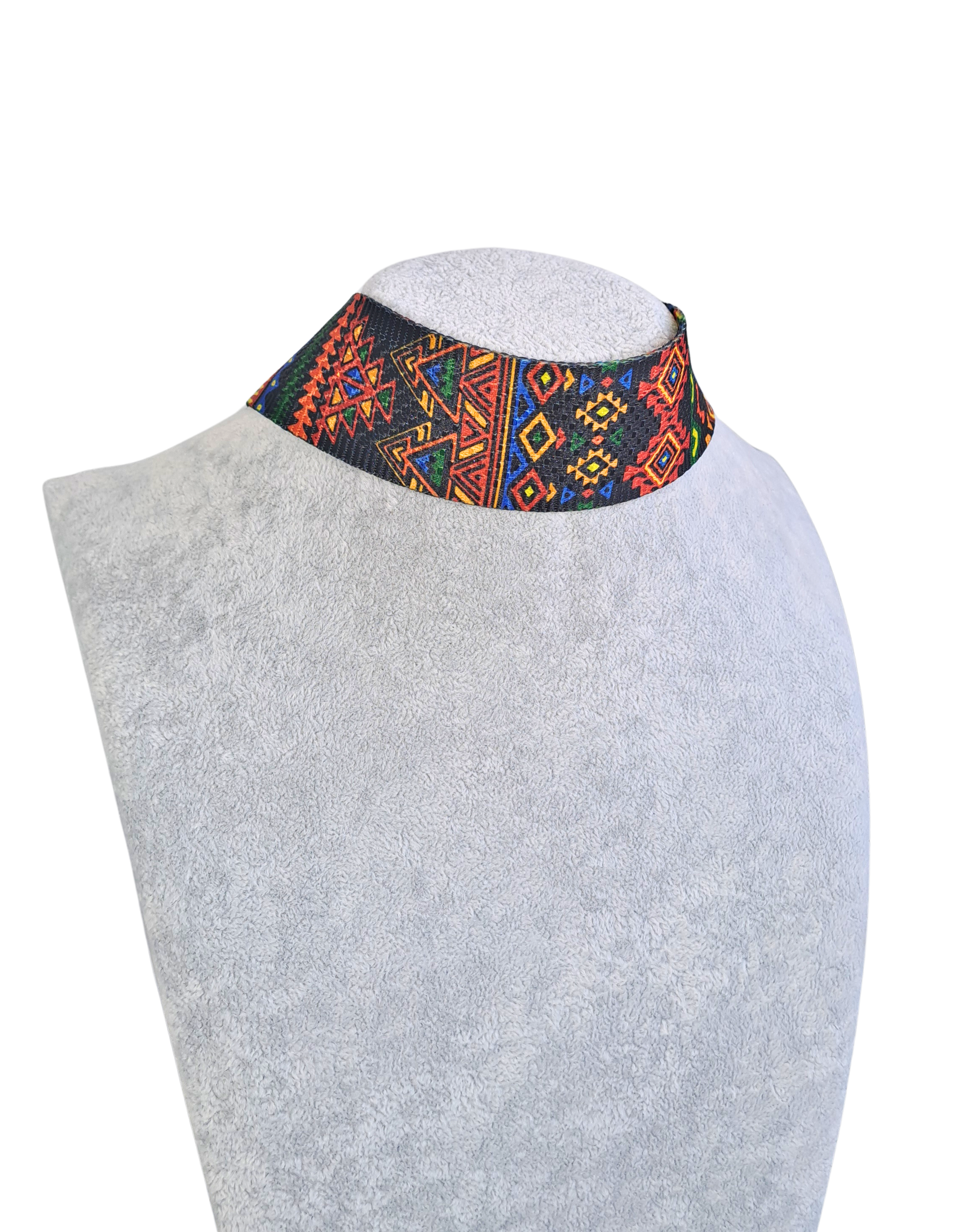 African Tribal Multicolor Choker
