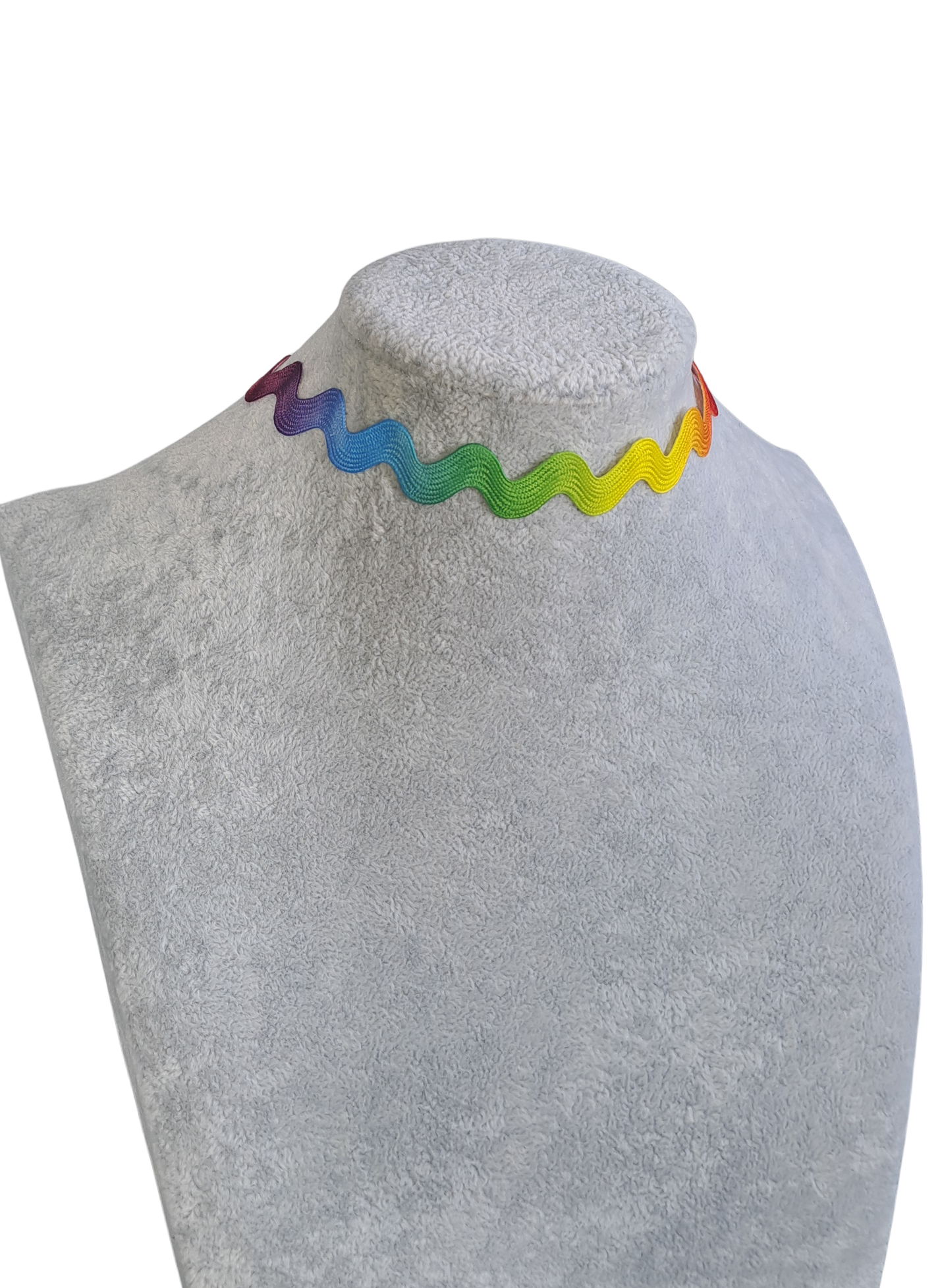 Rainbow colored Zigzag Choker
