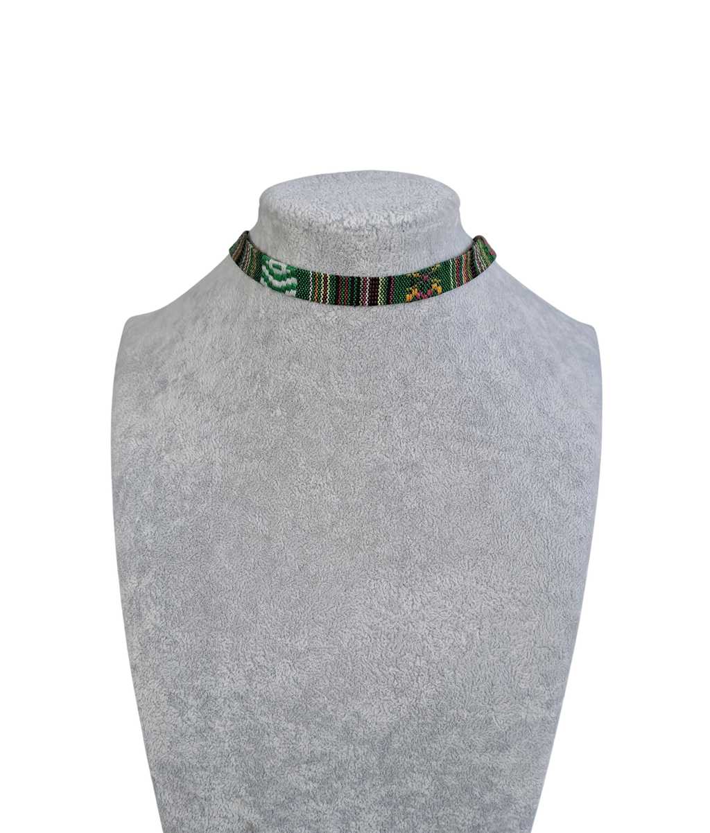 Green Checkered Choker