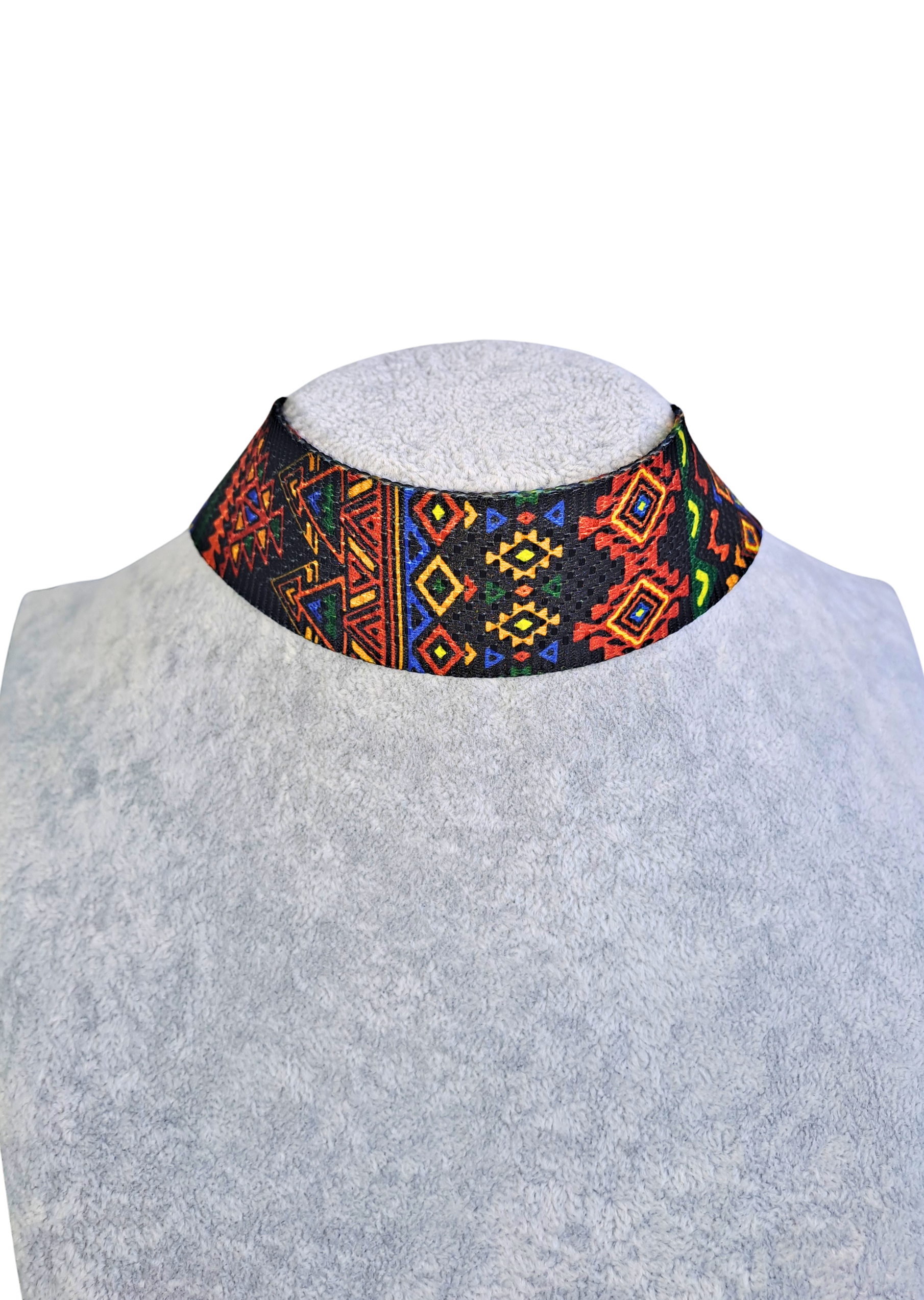 African Tribal Multicolor Choker