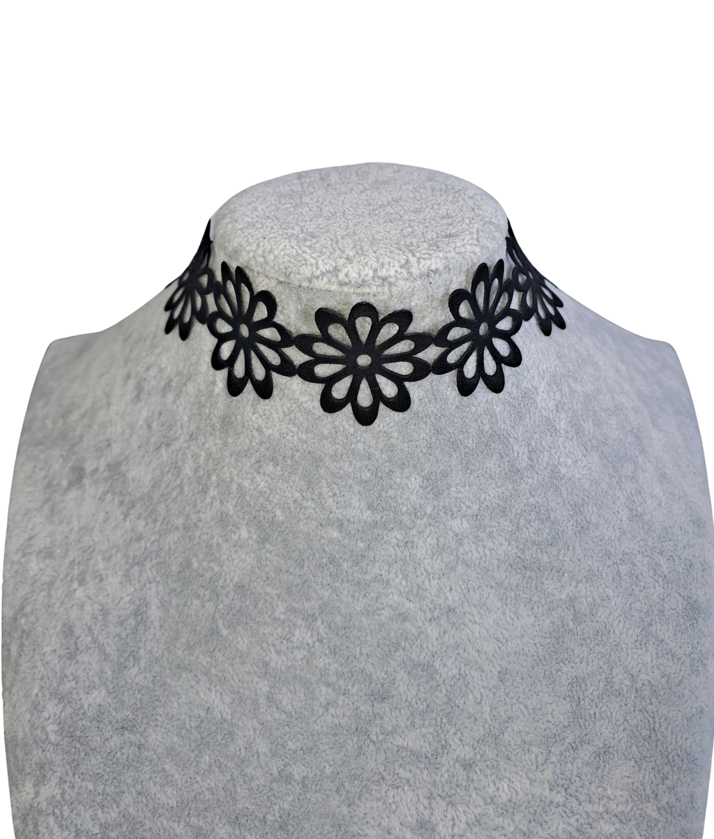 Black flower Choker
