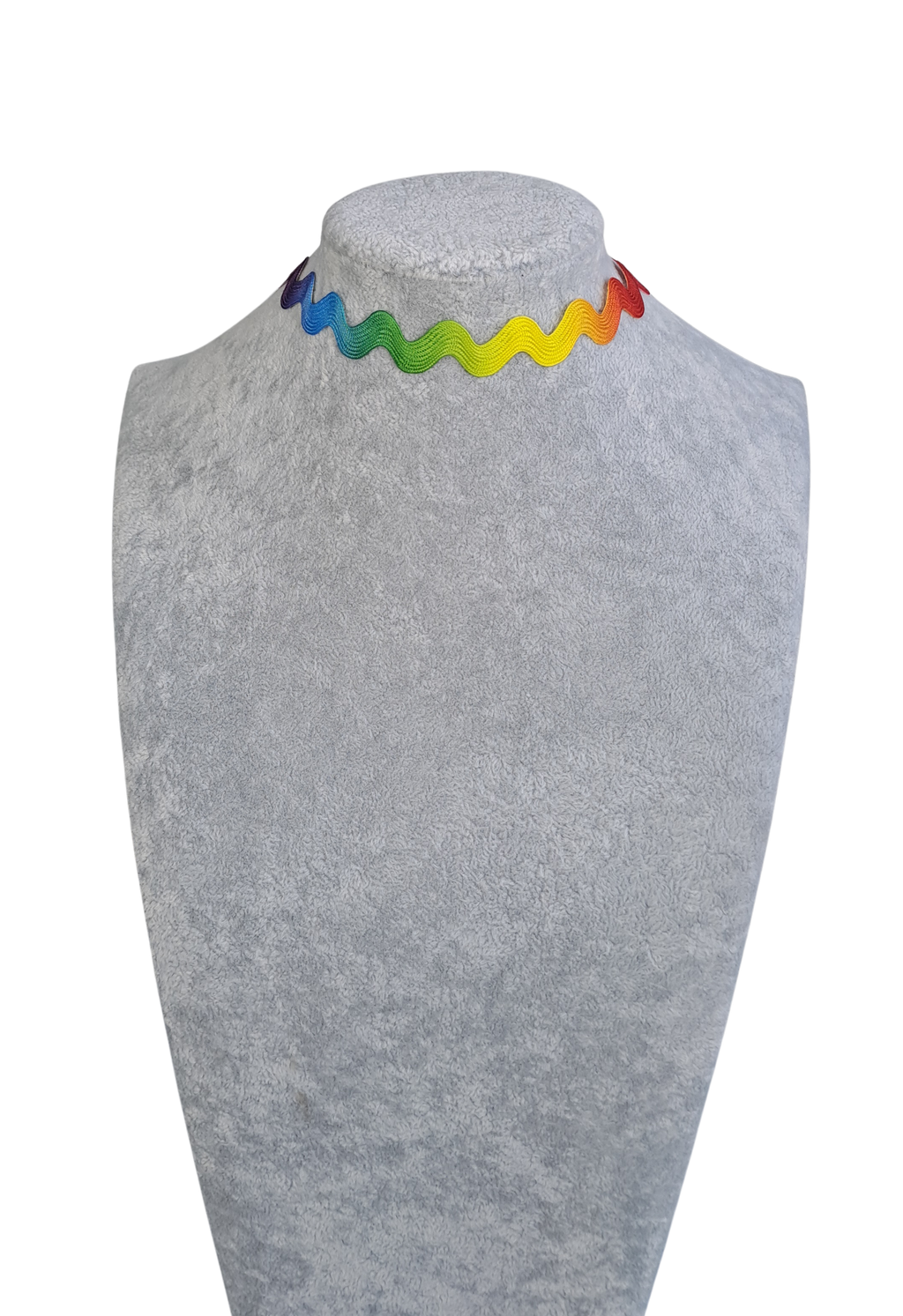 Rainbow colored Zigzag Choker