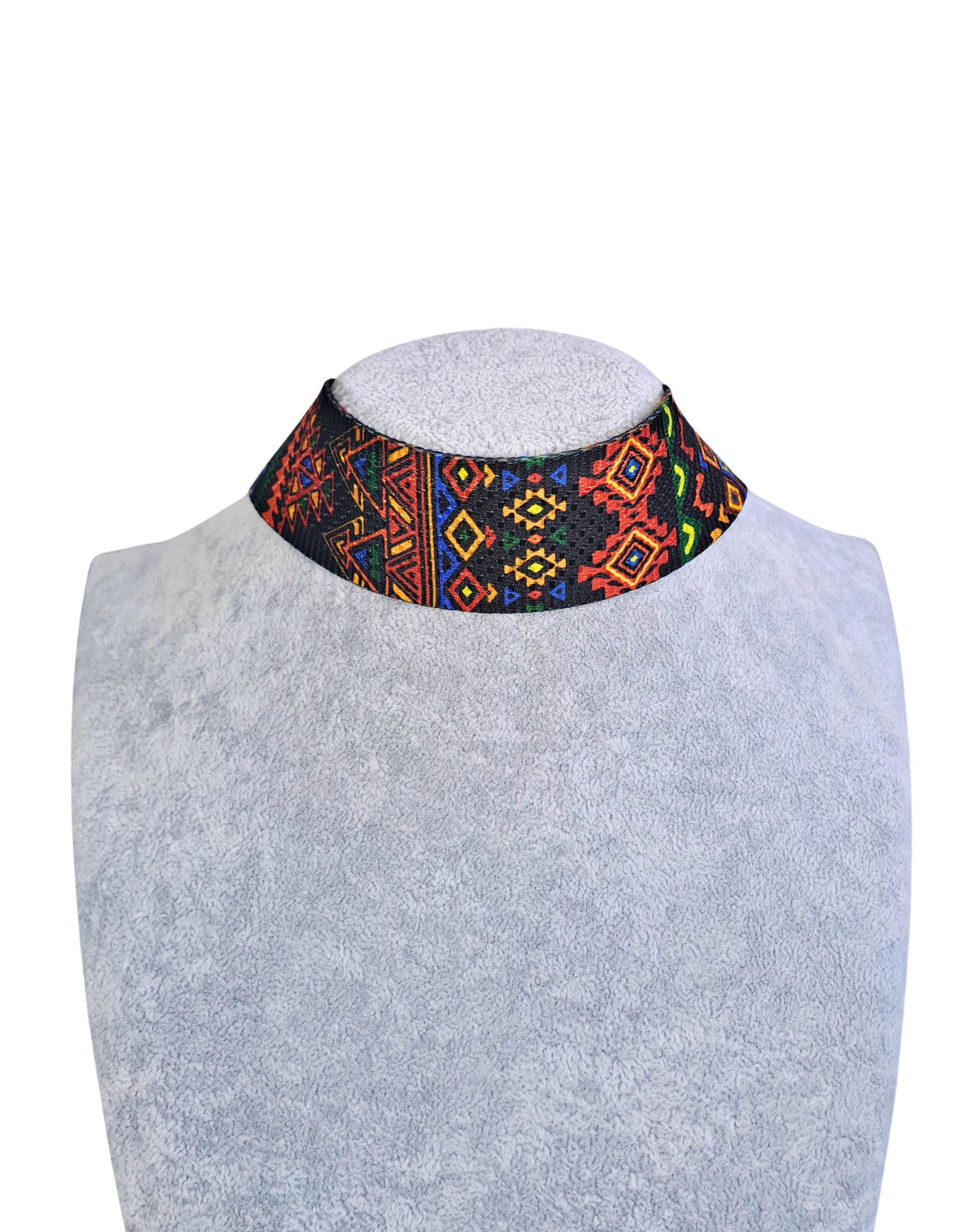 African Tribal Multicolor Choker