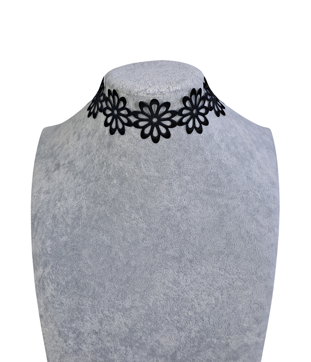 Black flower Choker