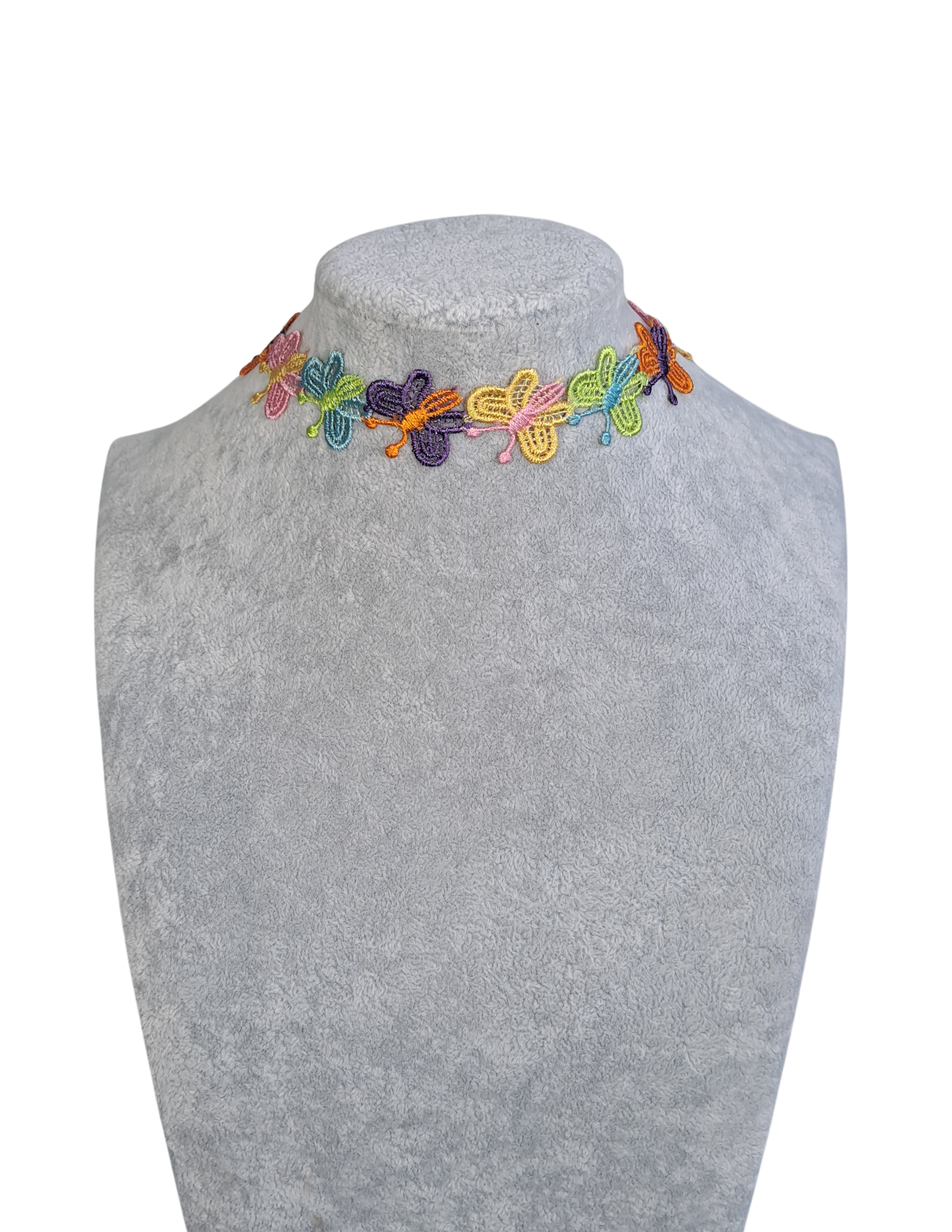 Multicolored Butterflies Choker