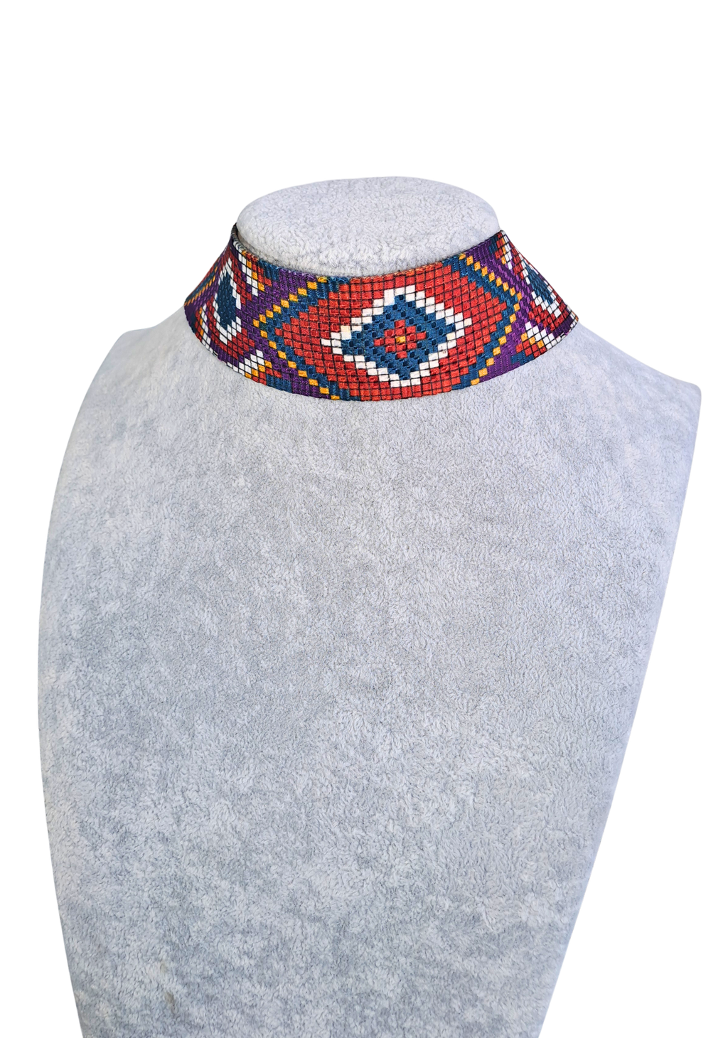 Multicolor Checkered Choker