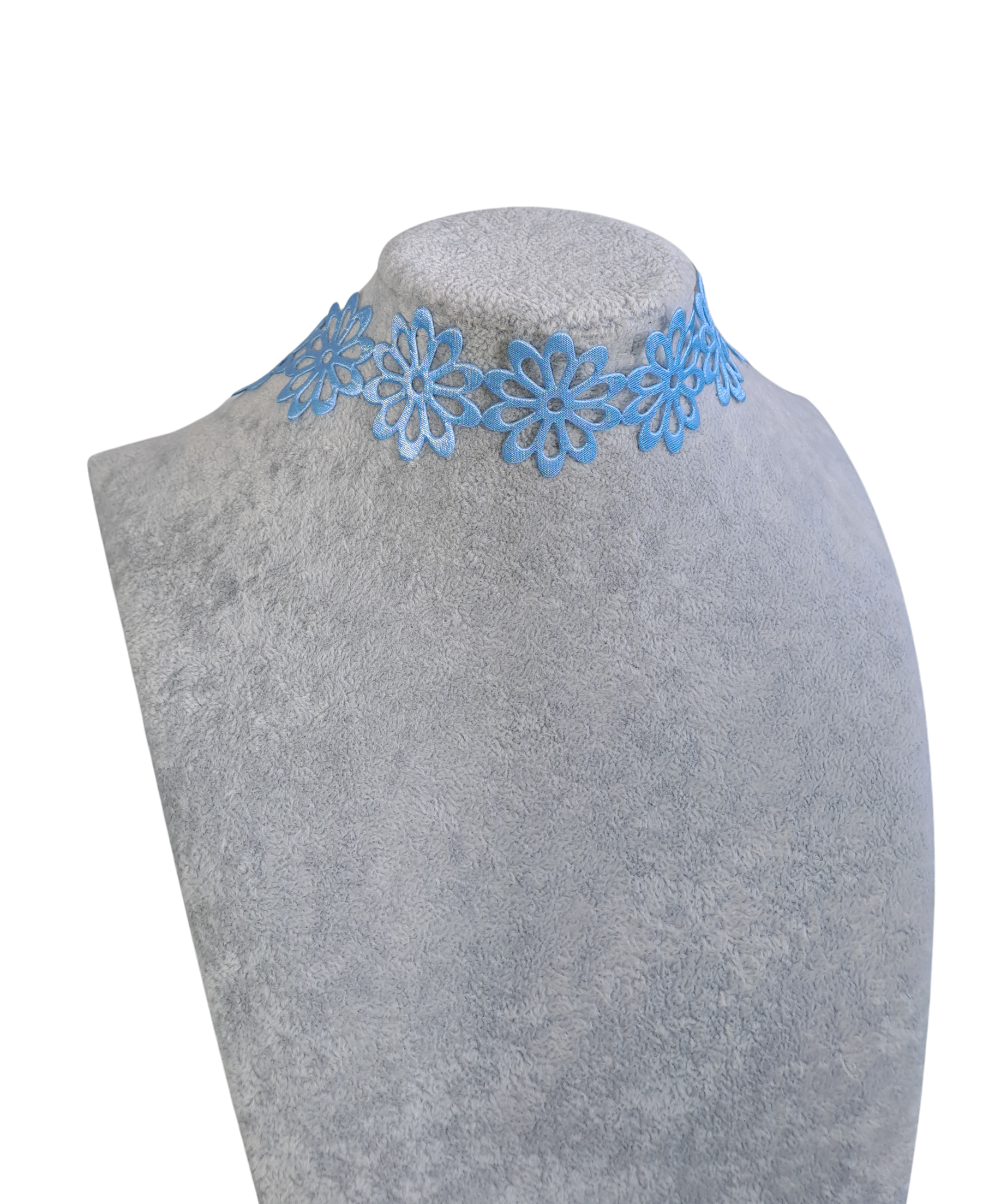 Blue Flower Choker
