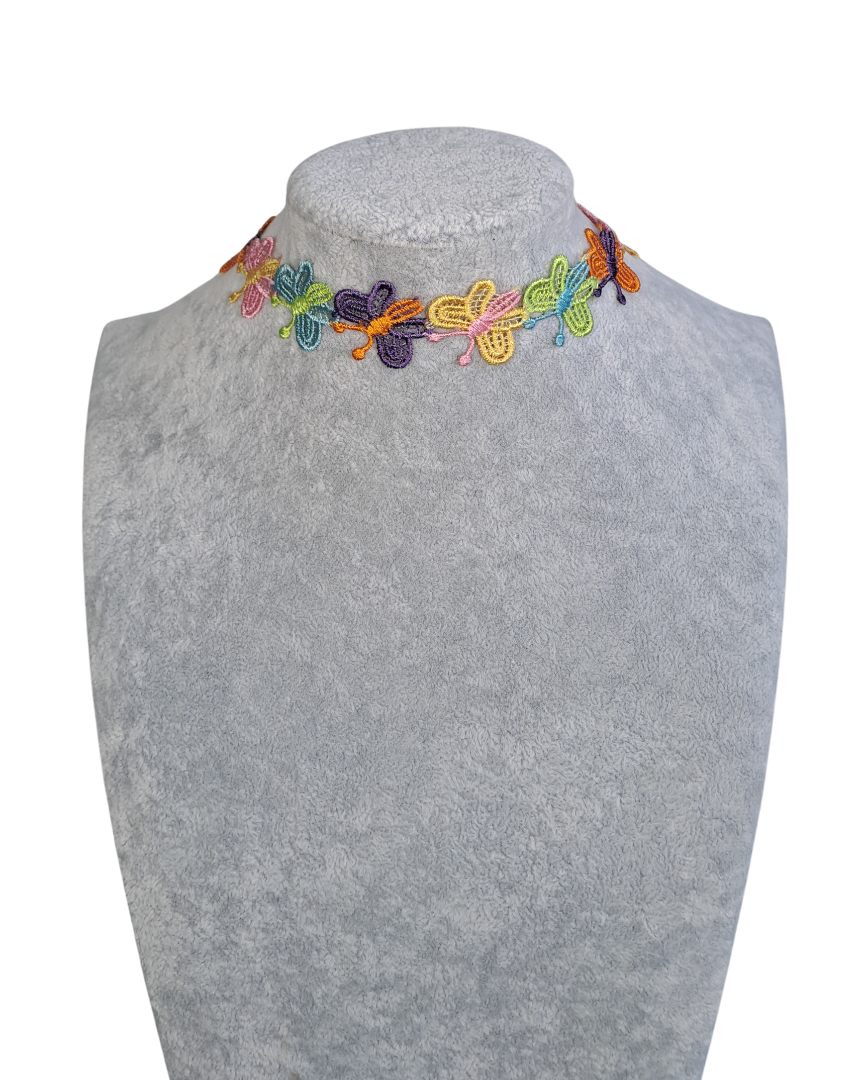 Multicolored Butterflies Choker