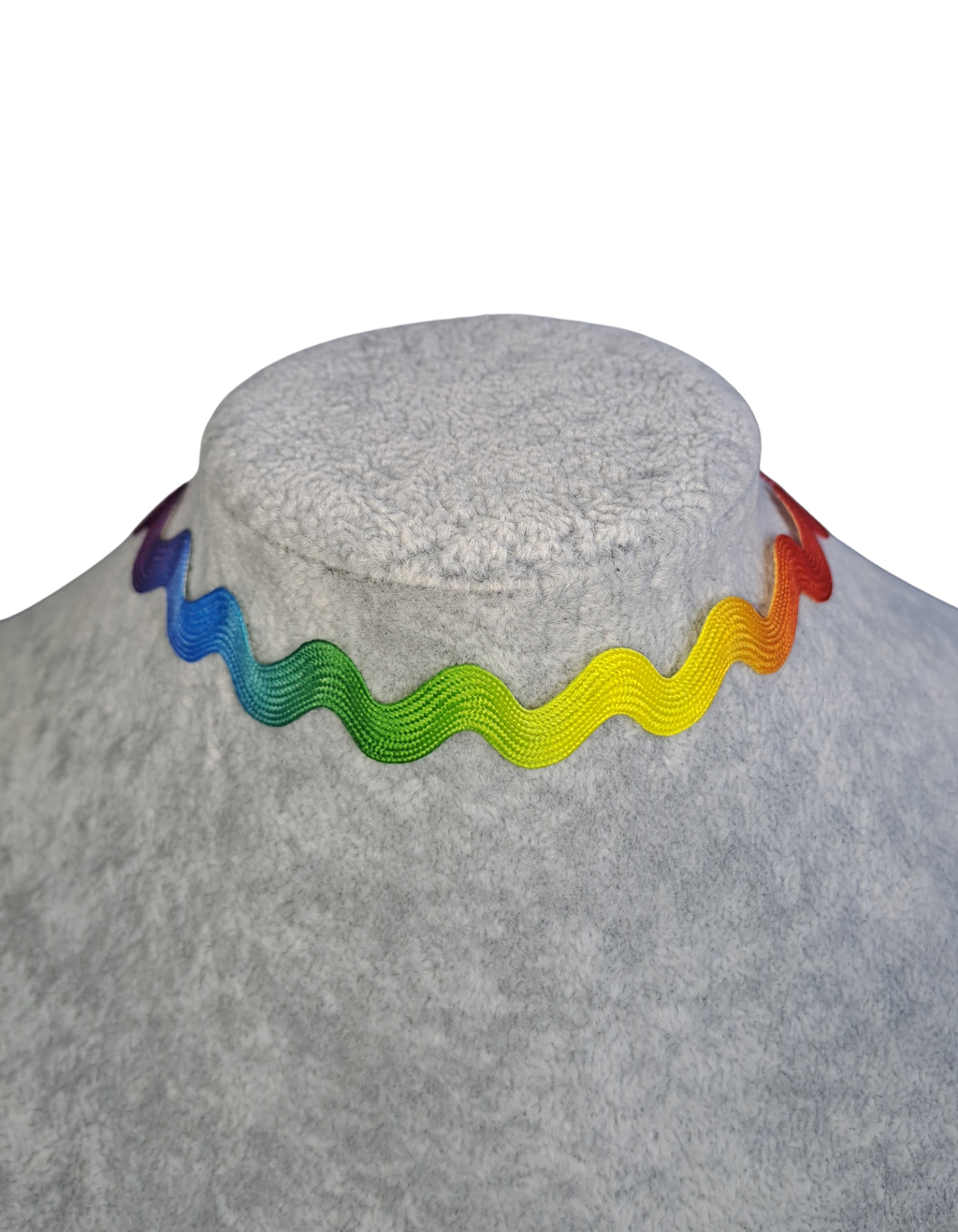 Rainbow colored Zigzag Choker