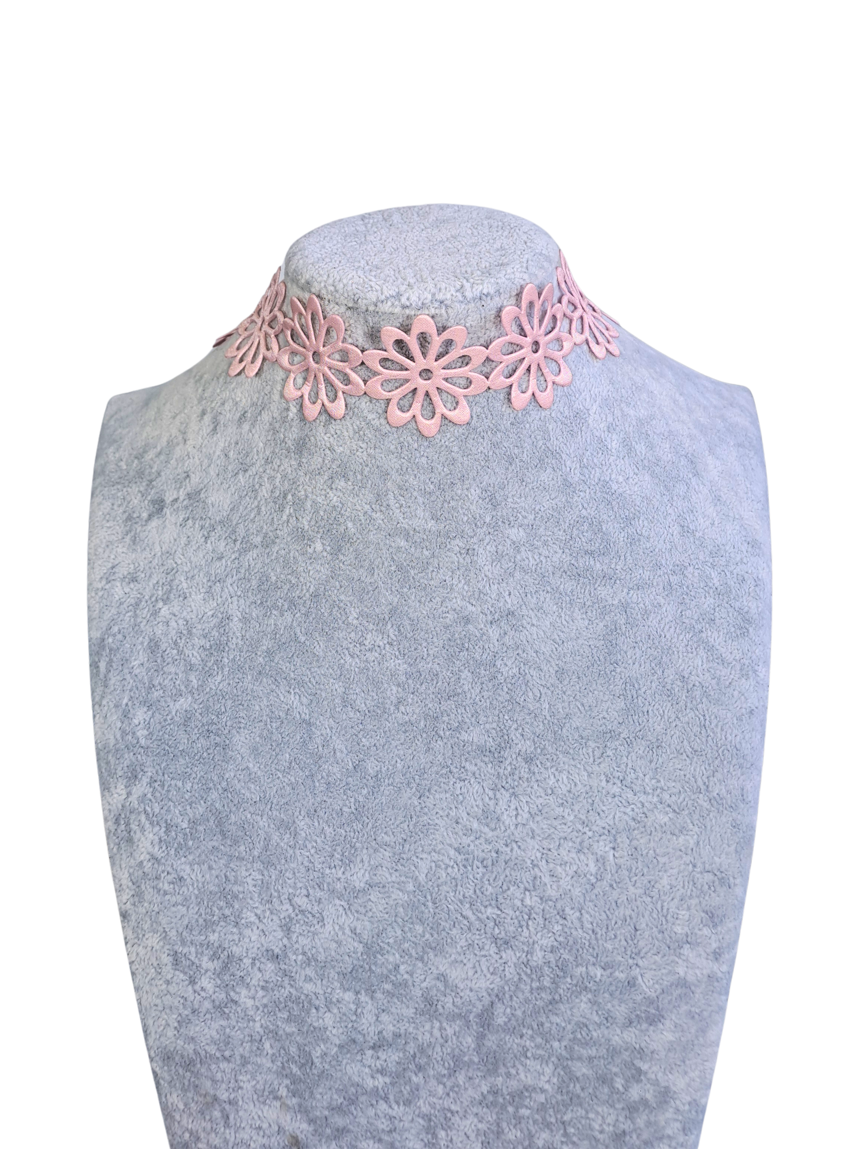 Pink Flower Choker